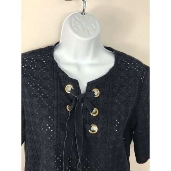 ZARA basic Collection dark blue blouse top…0588 - Picture 4 of 4